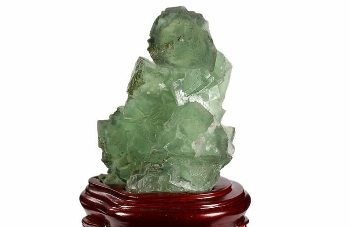 Cubic, Green Fluorite Cluster With Base #39127
